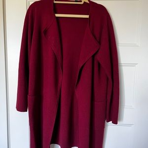 Jcrew Juliette collarless sweater-blazer